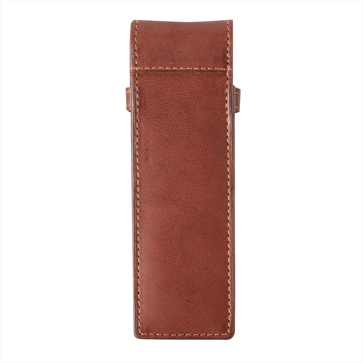 Tony Perotti Stifte-Etui für 2 Schreibgeräte Braun | Echtes Leder