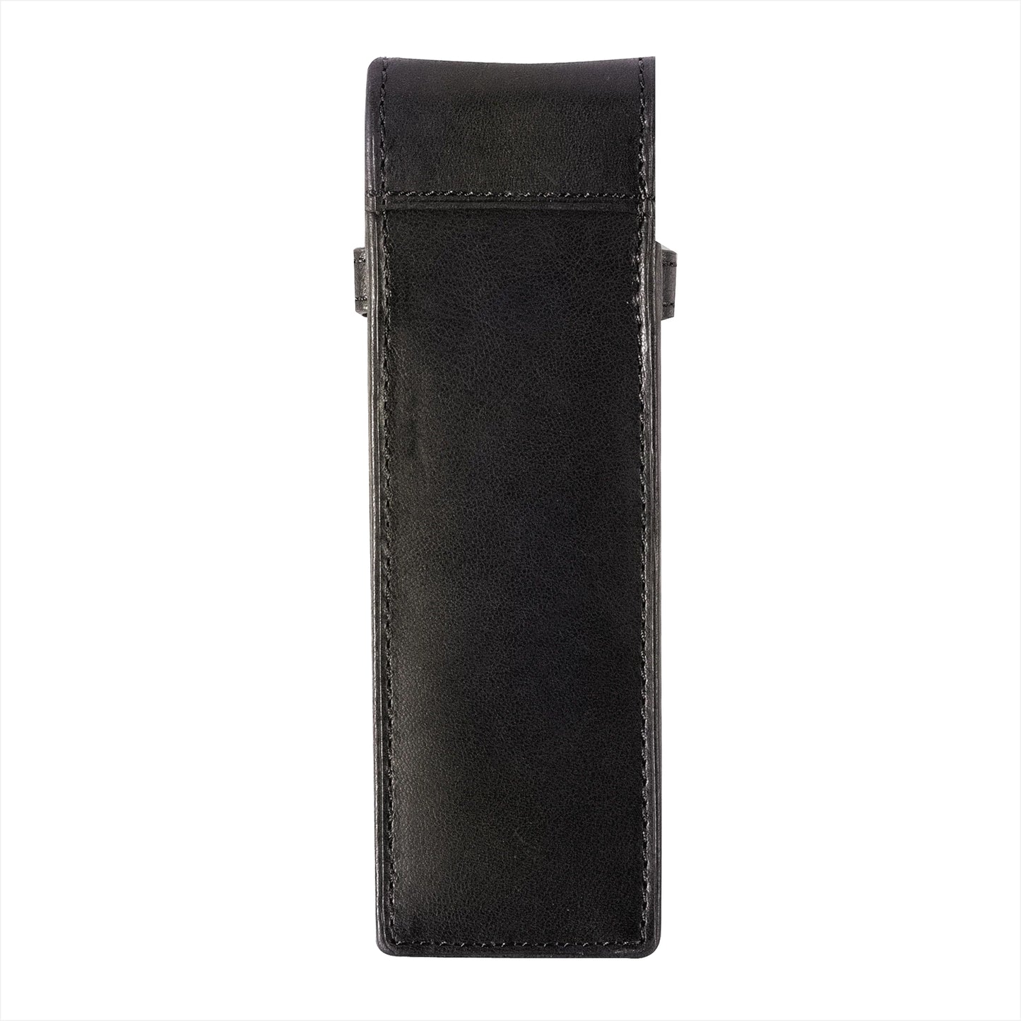 Tony Perotti Stifte-Etui für 2 Schreibgeräte Schwarz | Echtes Leder