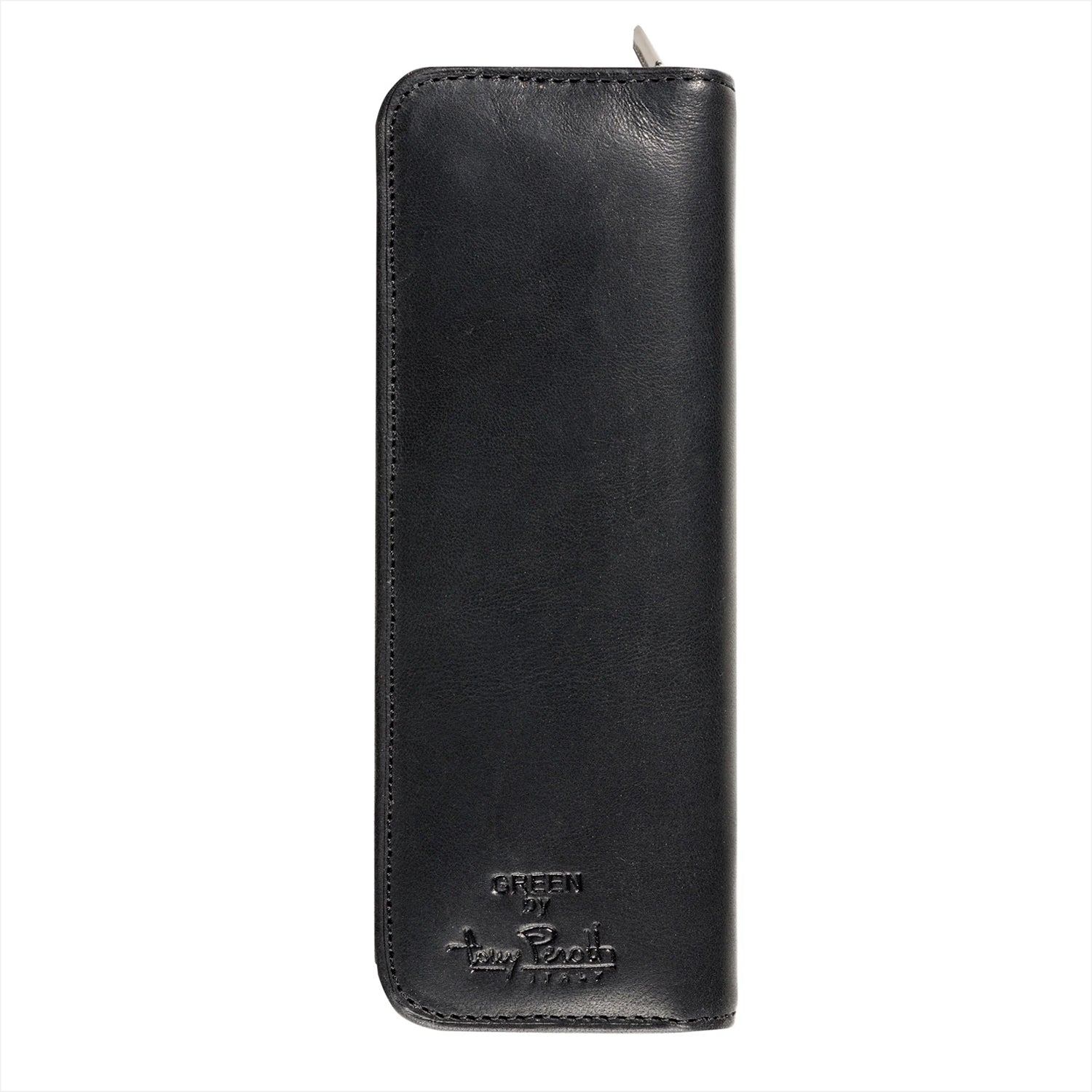 Das Leder Stift-Etui in schwarzem Leder von Tony Perotti.
