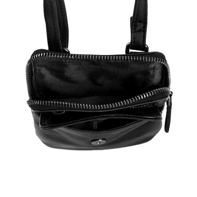 The Chesterfield Brand Umhängetasche MAYA Schwarz | Echtes Leder