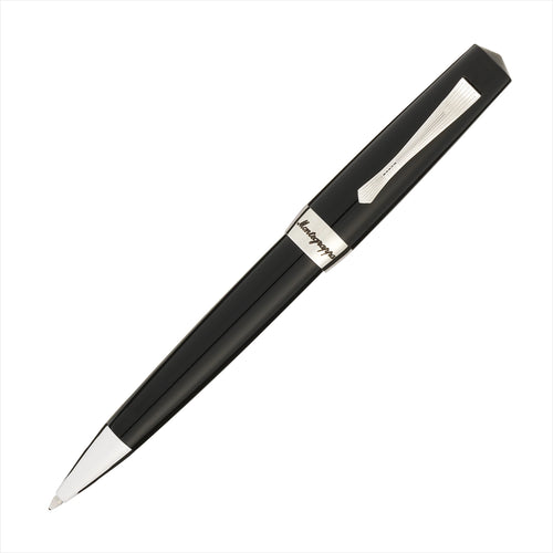 Der Montegrappa Kugelschreiber ELMO 02 in Farbe Jet Black als edles Schreibgerät.