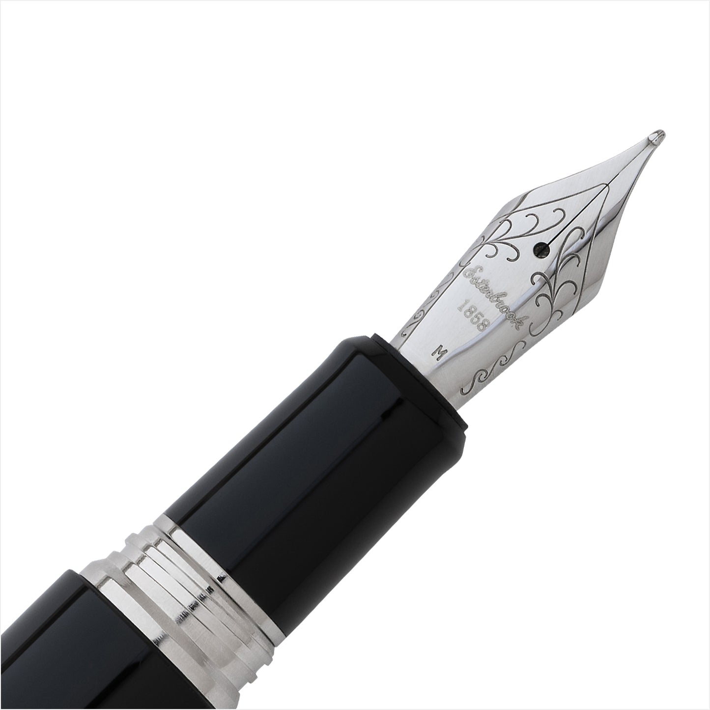 Esterbrook Füllfederhalter ESTIE Ebony Silber Oversized