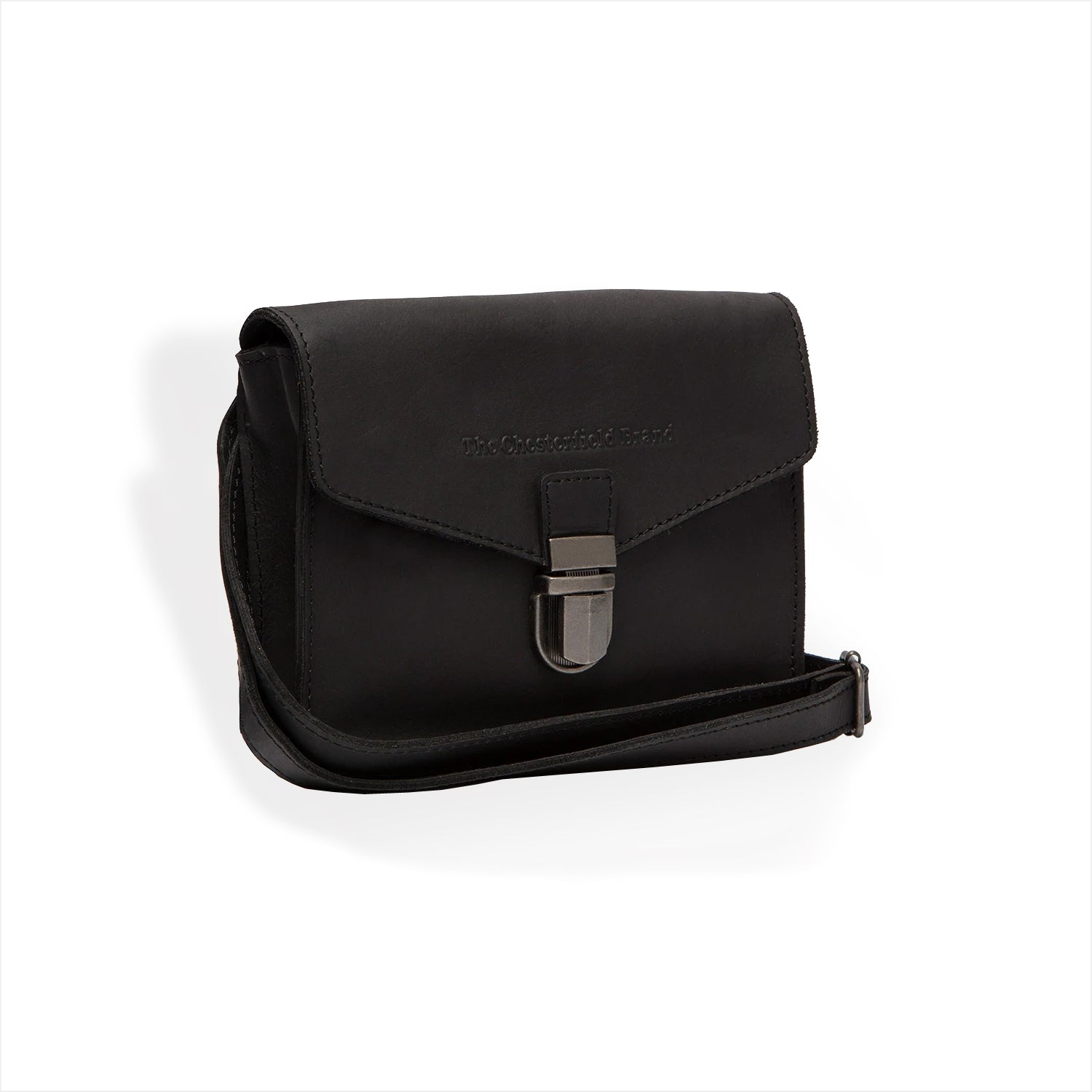 Die stilvolle Echtleder-Umhängetasche Sevilla von The Chesterfield Brand in Farbe Schwarz.